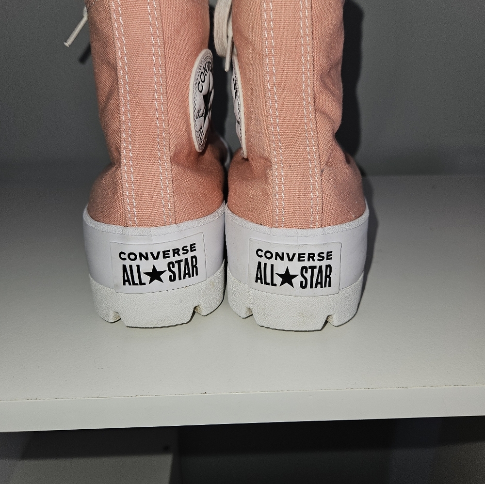 Converse Pink Chuck Taylor All Star Lugged Platform Sneaker - Size 6.5 - Picture 6 of 9